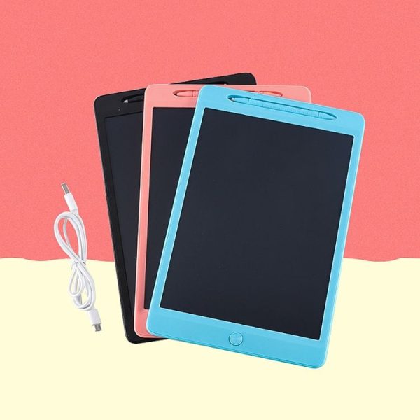 Children LCD Painting Board Electronic Highlight Written Panel Smart Charging Tablet, Style: 11.5 inch Monochrome Lines (Blue) - Image 2