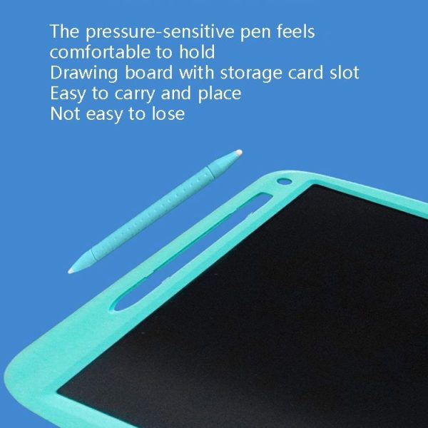 Children LCD Painting Board Electronic Highlight Written Panel Smart Charging Tablet, Style: 11.5 inch Monochrome Lines (Blue) - Image 5
