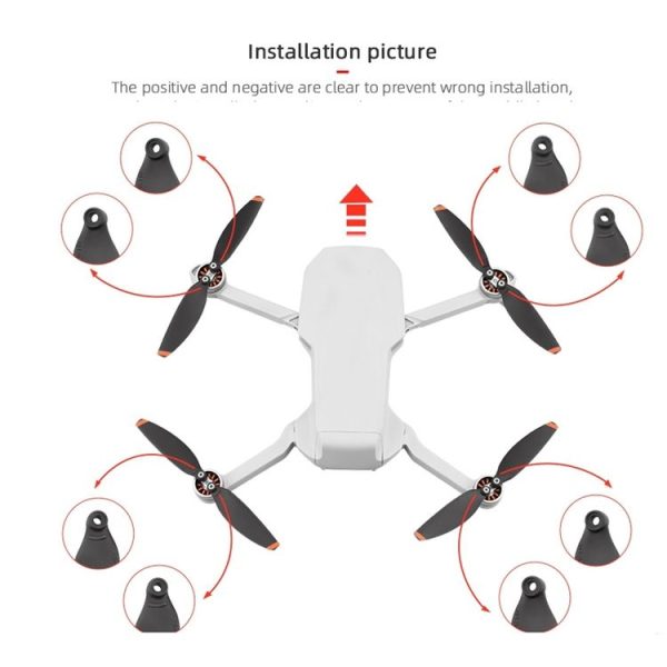 2 Pairs 4726 Light Weight Props Blade Screw Wing Propeller For DJI Mavic Mini 2 (Colorful) - Image 3