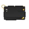 Aluminum Alloy Card Holder Leather Wallet Multifunctional Adjustable Snap Button Pocket Wallet (Black) - Image 4