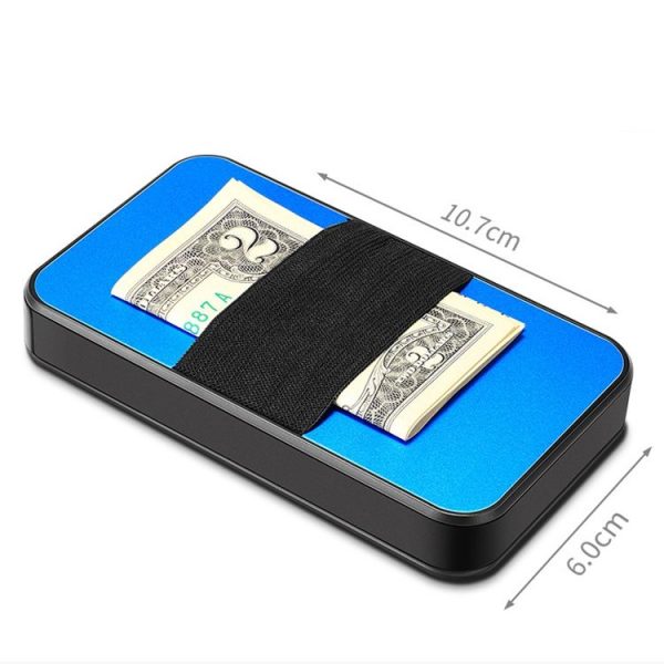 New-Bring Metal Card Holder RFID Anti-Theft Magnetic Automatic Shift Business Card Sase Waterproof Wallet, Colour: Carbon Fiber - Image 3
