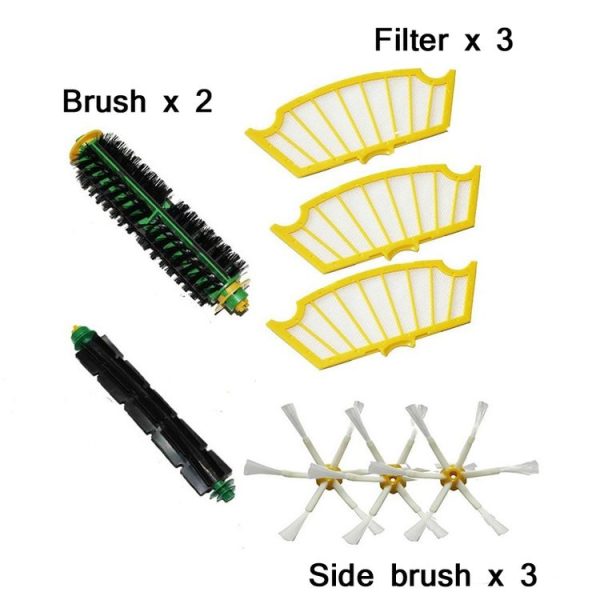8 PCS / Set Sweeper Rolling Brush + Side Brush + Filter + Brush For iRobot Roomba 500 Series (Carton Packaging) - Image 2