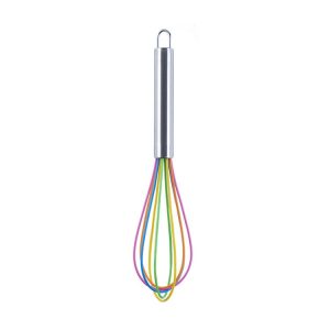 Silicone Egg Beater Home Egg Mixer Kitchen Gadgets Cream Baking Tools, Colour: 10 inch Colorful