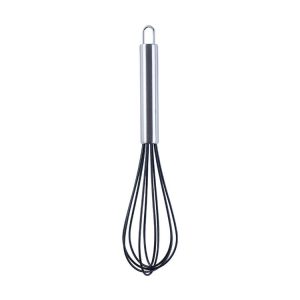 Silicone Egg Beater Home Egg Mixer Kitchen Gadgets Cream Baking Tools, Colour: 10 inch Black
