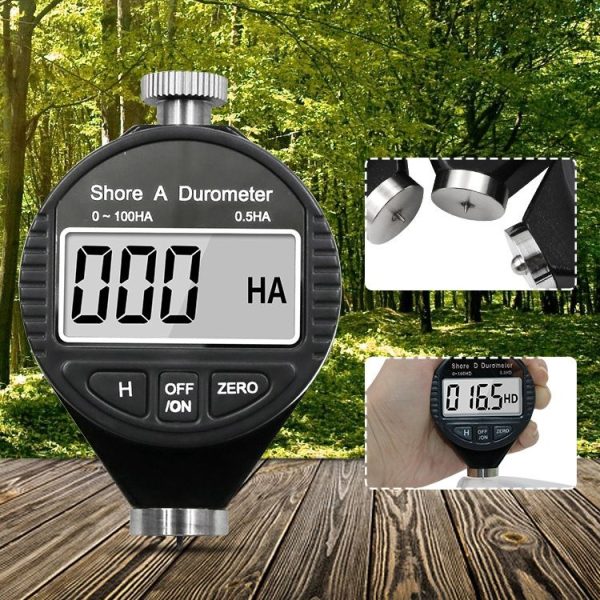 Electronic Digital Display Hard Meter Plastic Rubber Silicone Tire Hardness Meter, Model: 0-100HA A - Image 2