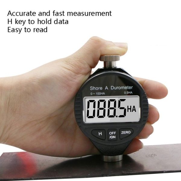 Electronic Digital Display Hard Meter Plastic Rubber Silicone Tire Hardness Meter, Model: 0-100HD D - Image 6