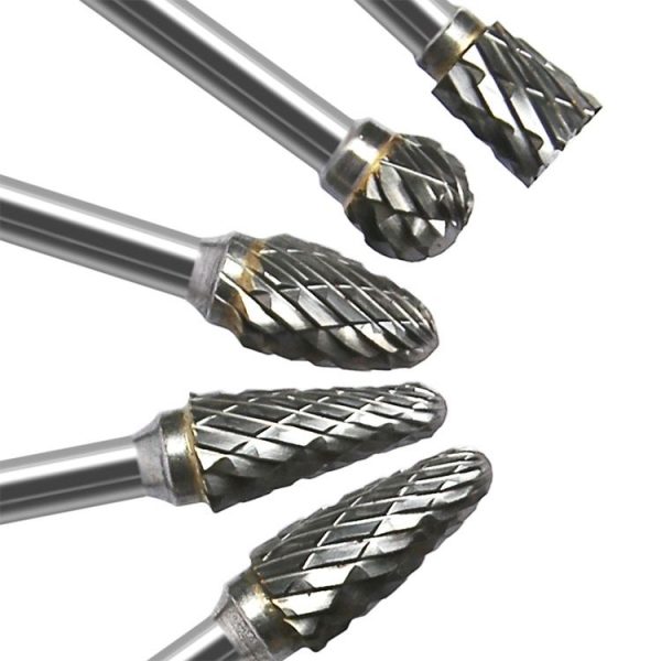 10 PCS / Set Hard Alloy Tungsten Steel Grinding Head Double Pattern Rotating Milling Cutter Head Root Carving Knife, Style: Blue Box - Image 4