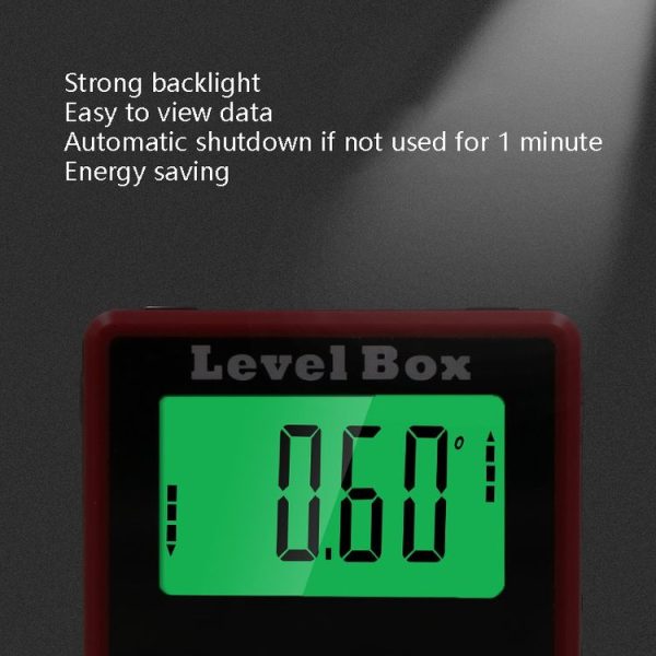 Precision Digital Inclinometer Electron Goniometers 4x90 Degree Magnetic Base Digital Protractor Angle Finder Bevel Box (Inclinationery) - Image 6