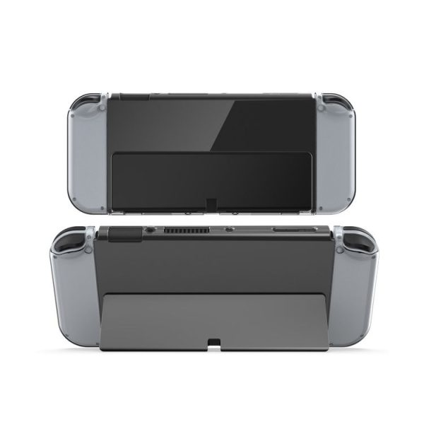 DOBE Game Handle Transparent Crystal Case TPU Protective Cover For Switch OLED Console (Transparent Color) - Image 2