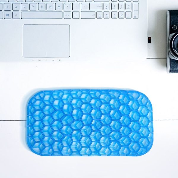 2 PCS TPE Pressure-Free Mouse Hand Wrist Support Game Office Breathable Washing Massage Wrist Pad (Blue)