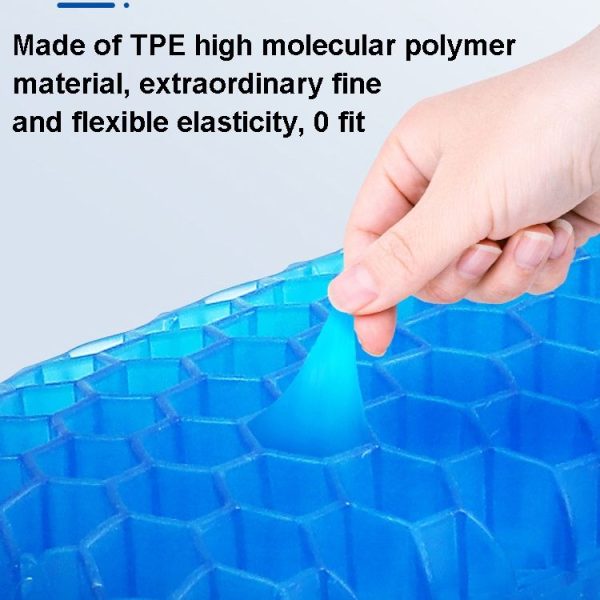 2 PCS TPE Pressure-Free Mouse Hand Wrist Support Game Office Breathable Washing Massage Wrist Pad (Blue) - Image 4