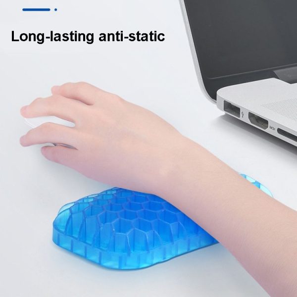 2 PCS TPE Pressure-Free Mouse Hand Wrist Support Game Office Breathable Washing Massage Wrist Pad (Blue) - Image 7