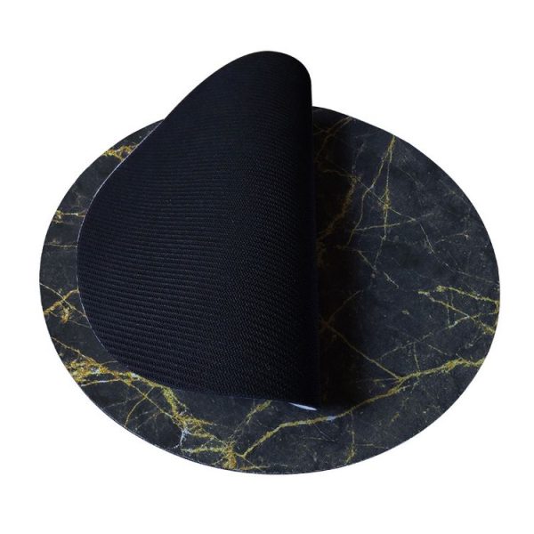 3 PCS Marbled Round Mouse Pad Rubber Non-Slip Mouse Pad, Size: 20 x 20cm Not Overlocked (Marble 4) - Image 4