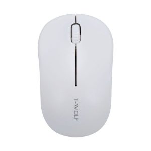 T-WOLF Q4 3 Keys 2.4GHz Wireless Mouse Desktop Computer Notebook Game Mouse (White)