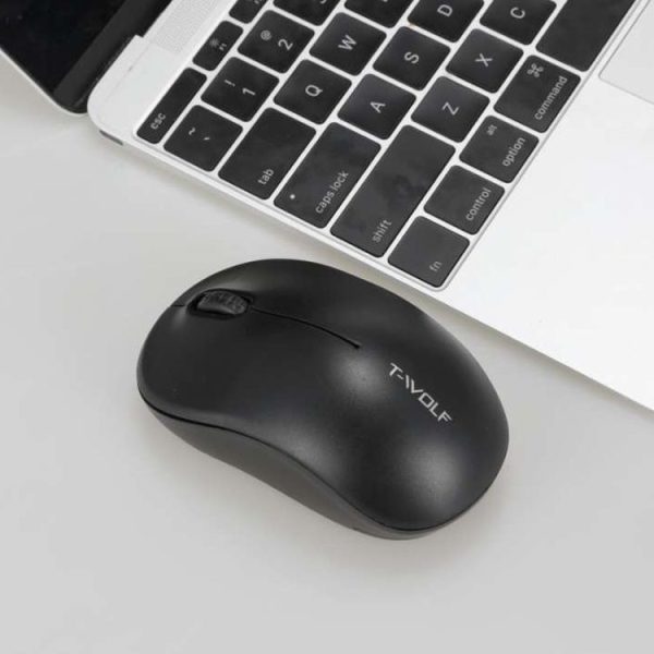 T-WOLF Q4 3 Keys 2.4GHz Wireless Mouse Desktop Computer Notebook Game Mouse (White) - Image 5