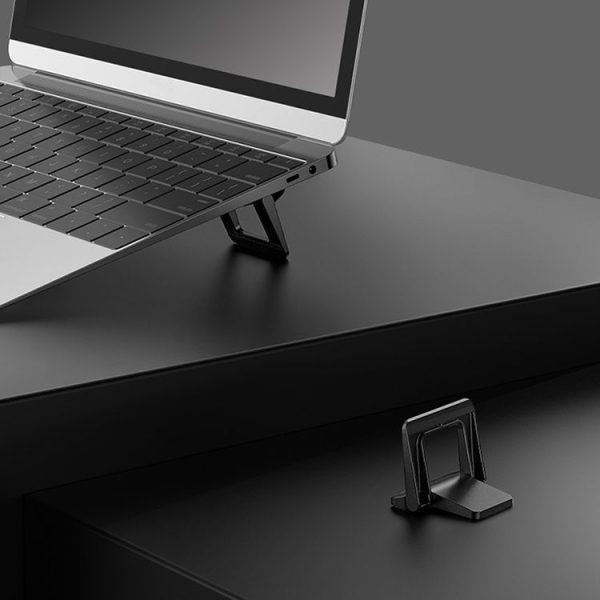 02919 Laptop Desktop Increased Heat Dissipation Bracket Laptop Base Portable Foot Pad Bracket (Black) - Image 2