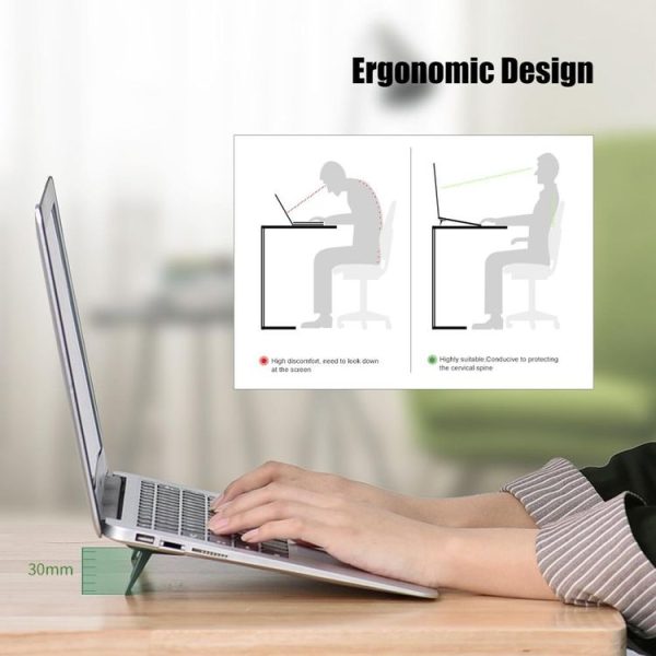 02919 Laptop Desktop Increased Heat Dissipation Bracket Laptop Base Portable Foot Pad Bracket (Black) - Image 5