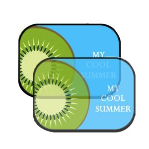 1 Pair Auto Sunshade Window Sunscreen Insulation Sunshade (Kiwi)