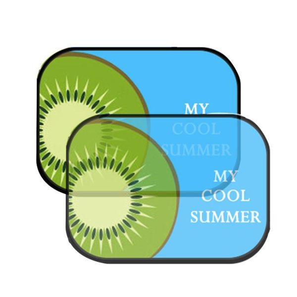 1 Pair Auto Sunshade Window Sunscreen Insulation Sunshade (Kiwi)