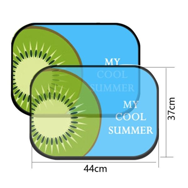 1 Pair Auto Sunshade Window Sunscreen Insulation Sunshade (Kiwi) - Image 2