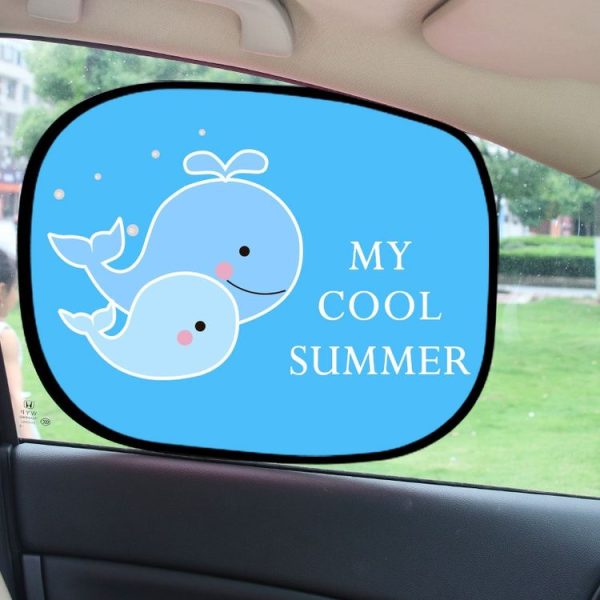 1 Pair Auto Sunshade Window Sunscreen Insulation Sunshade (Kiwi) - Image 7