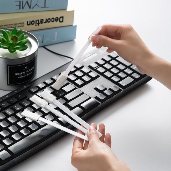 7 Packs H801 Multi-function Household Keyboard Cleaning Brush Bathroom No Dead Angle Toilet Gap Brush (7pcs / Pack)