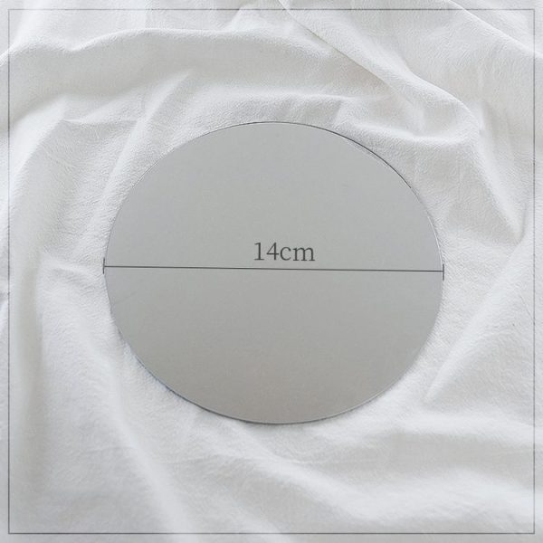 5 PCS Acrylic Geometric Mirror Reflector Photo Props Shooting Background, Colour: Round Diameter 14cm - Image 2