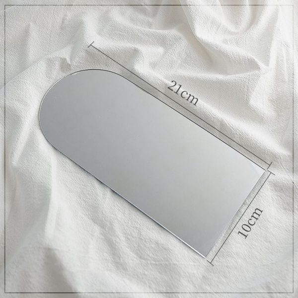 5 PCS Acrylic Geometric Mirror Reflector Photo Props Shooting Background, Colour: Arch 10x21cm - Image 2