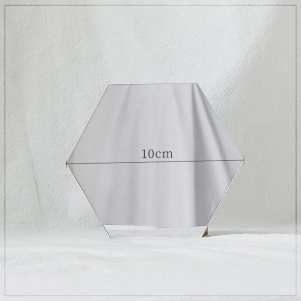 5 PCS Acrylic Geometric Mirror Reflector Photo Props Shooting Background, Colour: Hexagon 10cm - Image 2