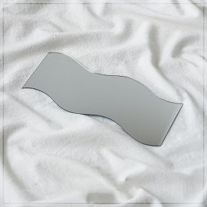 5 PCS Acrylic Geometric Mirror Reflector Photo Props Shooting Background, Colour: S-shaped 8.5x21cm