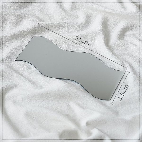 5 PCS Acrylic Geometric Mirror Reflector Photo Props Shooting Background, Colour: S-shaped 8.5x21cm - Image 2