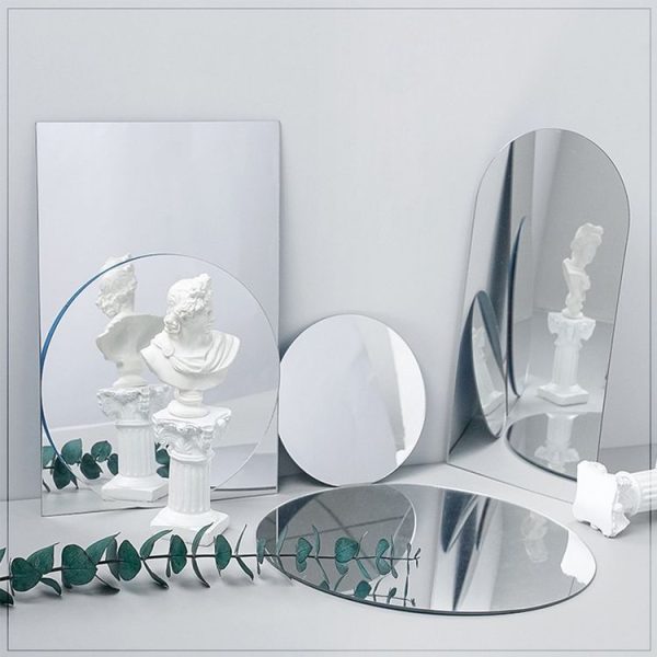 5 PCS Acrylic Geometric Mirror Reflector Photo Props Shooting Background, Colour: S-shaped 8.5x21cm - Image 3
