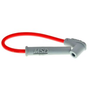 TF-2513 MSD Booster Line High Pressure Bag Spark Plug Hat Motorcycle MSD Ignition Line (Silver Red)
