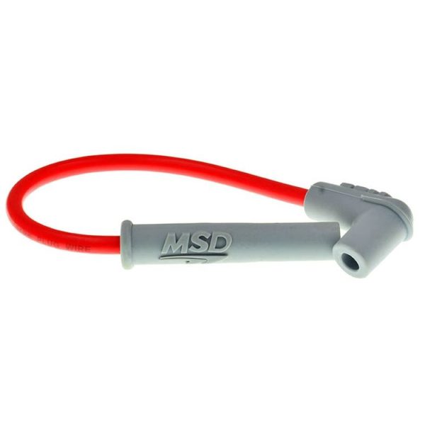 TF-2513 MSD Booster Line High Pressure Bag Spark Plug Hat Motorcycle MSD Ignition Line (Silver Red)