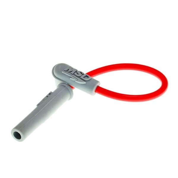 TF-2513 MSD Booster Line High Pressure Bag Spark Plug Hat Motorcycle MSD Ignition Line (Silver Red) - Image 2