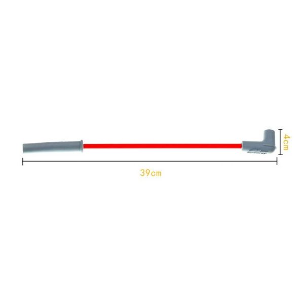 TF-2513 MSD Booster Line High Pressure Bag Spark Plug Hat Motorcycle MSD Ignition Line (Silver Red) - Image 3