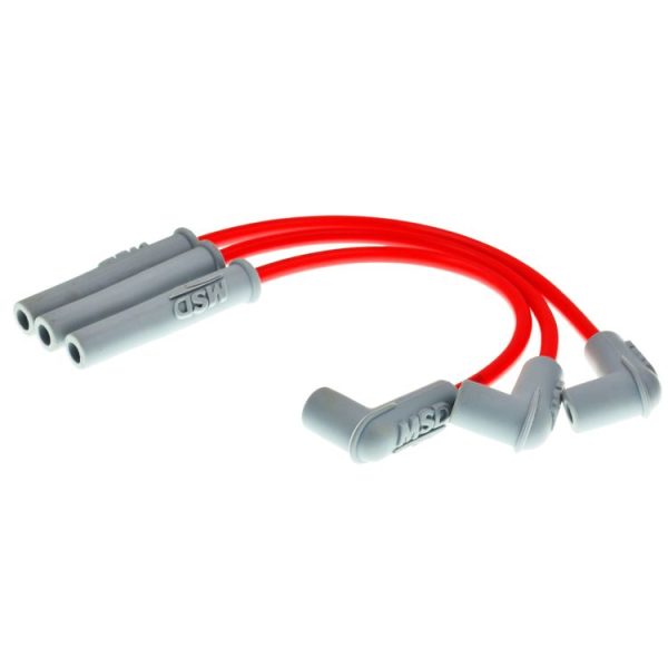 TF-2513 MSD Booster Line High Pressure Bag Spark Plug Hat Motorcycle MSD Ignition Line (Silver Red) - Image 6