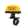 Motorcycle Modified Personality Taxi Motor Light Electric Car Helmet Decorative Warning Light, Specification: Normally Bright (Yellow)