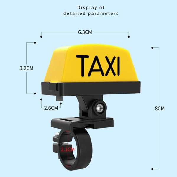 Motorcycle Modified Personality Taxi Motor Light Electric Car Helmet Decorative Warning Light, Specification: Normally Bright (Yellow) - Image 3