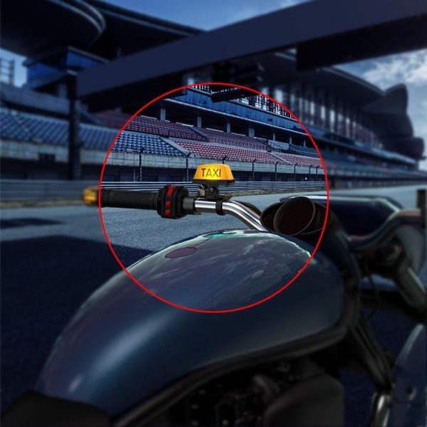 Motorcycle Modified Personality Taxi Motor Light Electric Car Helmet Decorative Warning Light, Specification: Normally Bright (Yellow) - Image 6