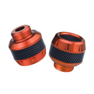 1pair TF-1783 Motorcycle Accessories Modified Electric Car Anti-Drop Cup Aluminum Alloy Shock Absorption Front Fork Cup (Orange)