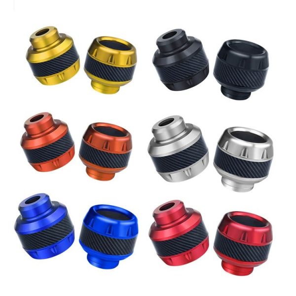 1pair TF-1783 Motorcycle Accessories Modified Electric Car Anti-Drop Cup Aluminum Alloy Shock Absorption Front Fork Cup (Orange) - Image 2