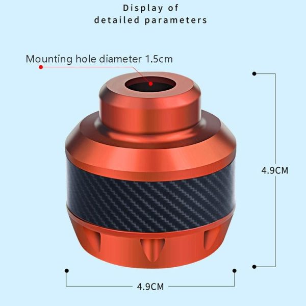 1pair TF-1783 Motorcycle Accessories Modified Electric Car Anti-Drop Cup Aluminum Alloy Shock Absorption Front Fork Cup (Orange) - Image 3