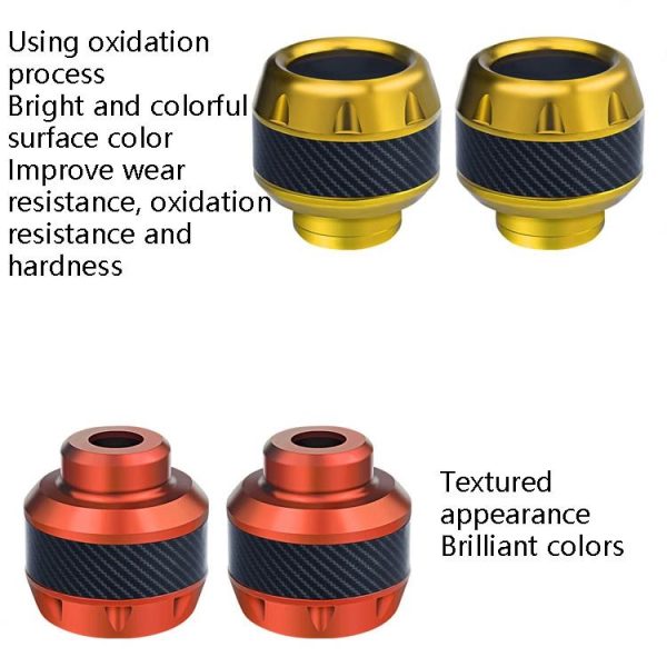 1pair TF-1783 Motorcycle Accessories Modified Electric Car Anti-Drop Cup Aluminum Alloy Shock Absorption Front Fork Cup (Orange) - Image 5
