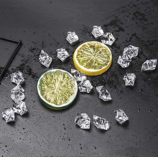 Fruit Package B Fake Ice Cube Photo Props Gourmet Photography Decoration Model