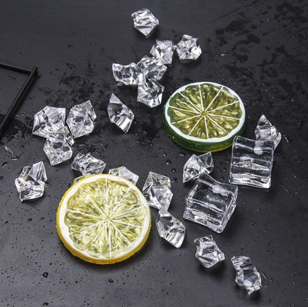 Fruit Package C Fake Ice Cube Photo Props Gourmet Photography Decoration Model