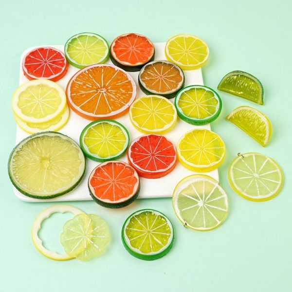 Fake Fruit Slice Shooting Props High Simulation Fruit Slice Model Decoration Shooting Props (Fruit Slice Set) - Image 2