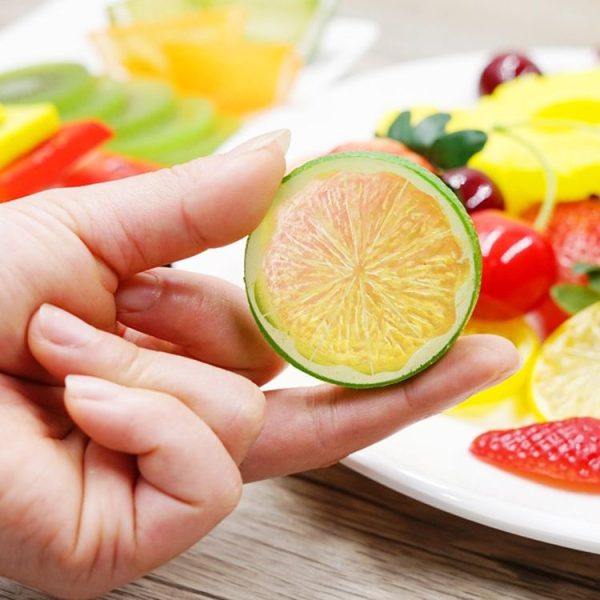 Fake Fruit Slice Shooting Props High Simulation Fruit Slice Model Decoration Shooting Props (Fruit Slice Set) - Image 3