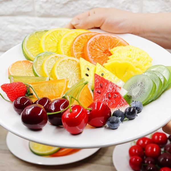 Fake Fruit Slice Shooting Props High Simulation Fruit Slice Model Decoration Shooting Props (Fruit Slice Set) - Image 4