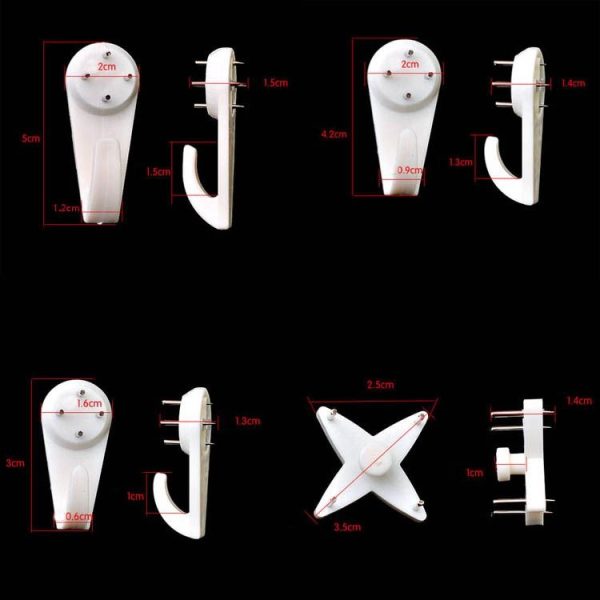 30pcs Press-Free Hanging Nail Hook Strong Wall Invisible Staple Photo Frame Photo Wall Without Trace Nails, Specification: Medium - Image 4